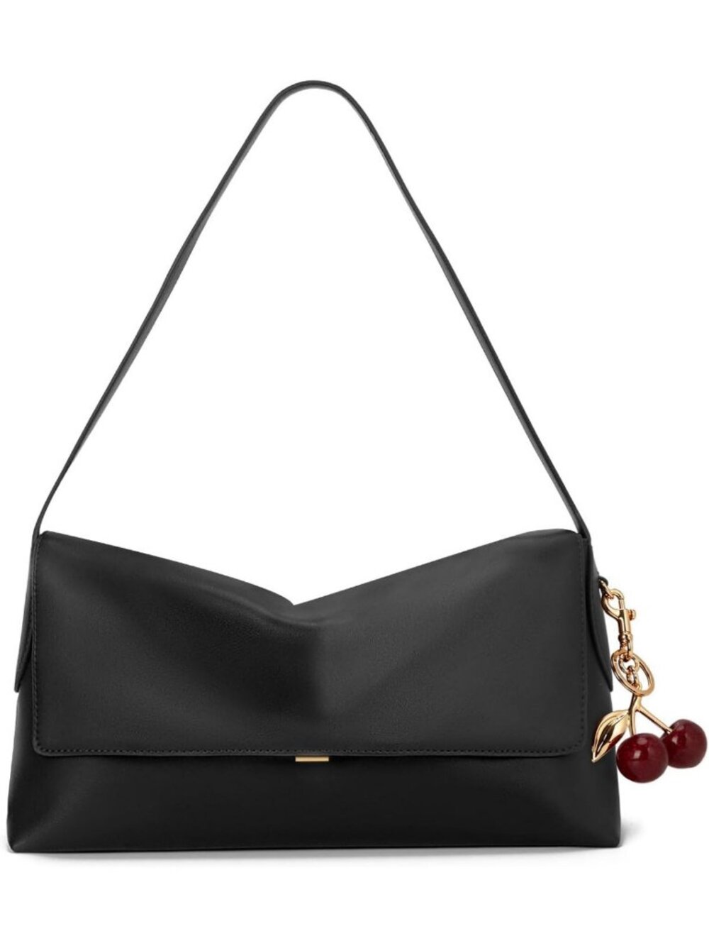 Vintage Faux Leather Hobo Bag for Women - Large Cherry Shoulder Handbag